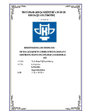 Đề Tài Nhóm 3: Giải Quyết Vấn Đề Đầu Tư Chậm Chạp Ở Khu Bắc Đô | Trường đại học kiến trúc Hà Nội