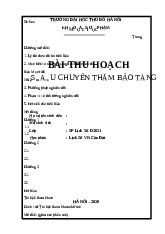 Bài thu hoạch Sau chuyến thăm bảo tàng - Chủ nghĩa xã hội | Trường Đại học Thủ đô Hà Nội