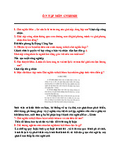 Ôn tập Môn Chủ nghĩa xã hội khoa học | Đại học Kinh Tế Quốc Dân