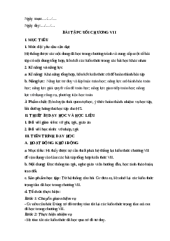 Chương VII. Bài tập cuối chương VII | Bài giảng Toán 6 | Kết nối tri thức