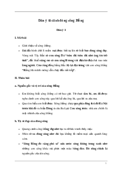 Tả cảnh dòng sông Hồng | Tập làm văn lớp 5