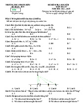 Đề học kì 2 Toán 7 năm 2024 – 2025 trường THCS Phước Bửu – BR VT