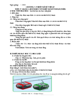 Giáo án Công nghệ 8 Tiết 47 Bài 18: Gới thiệu về thiết kế mỹ thuật | Kết nối tri thức