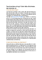 Tạm khoá báo có là gì ? Cách hiểu về tài khoản tạm khóa báo có