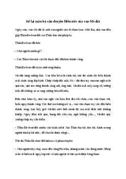Kể lại câu chuyện Điều ước của vua Mi-đát | Văn mẫu Tiếng việt 4| Cánh diều