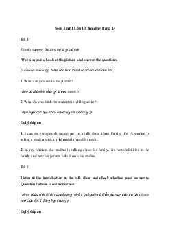 Tiếng Anh 10 Unit 1: Listening - Kết Nối Tri Thức