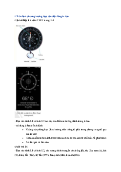 Giải SGK môn Địa lí 6 bài 8: Thực hành xác định phương hướng ngoài thực tế | Chân trời sáng tạo