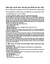 Biện pháp dự thi giáo viên dạy giỏi 2025 mới cập nhật