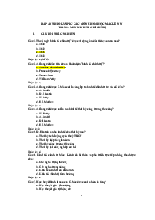 Đáp Án Thi Olympic Các Môn Khoa Học Mác Lê Nin Phần 3: Môn Kinh Tế Chính Trị | HVNH