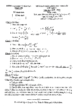 Đề học sinh giỏi Toán 6 năm 2018 – 2019 lần 5 phòng GD&ĐT Quan Sơn – Thanh Hóa