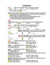 Ôn tập Hóa Trắc Nghiệm | Đại học Y dược Cần Thơ