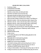 Câu hỏi ôn tập môn Vi sinh vật đại cương | Học viện Nông nghiệp Việt Nam