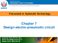 Chapter 7 Design electro-pneumatic circuit môn Pneumatic & Hydraulic Technologyac