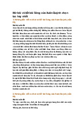 Mở bài và kết bài Sóng của Xuân Quỳnh chọn lọc hay nhất