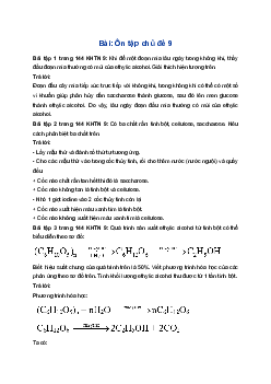 Giải Khoa học tự nhiên 9 Cánh diều Ôn tập chủ đề 9