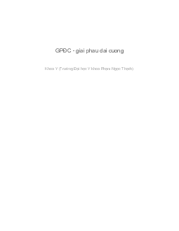 Giải phẫu đại cương