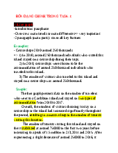 Bốn dạng chính trong ielts writing task 1