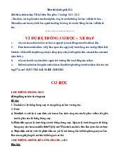 Nội dung ôn tập Môn học: “Vật liệu cơ khí” dành cho sinh viên khoa Cơ khí xây dựng.