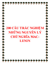 TRẮC NGHIỆM TRIẾT P1