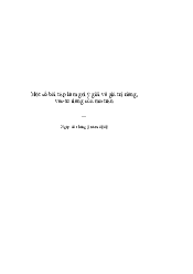 Một số bài tập + giải về giá trị riêng vecto riêng cảu ma trận | Đại học Sư phạm Hà Nội