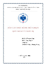 Báo cáo thí nghiệm: Lọc khung bản và cô đặc trong công nghệ hóa học môn Quá trình và thiết bị | Đại học Công nghiệp Thực phẩm Thành phố Hồ Chí Minh