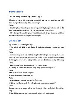 Soạn bài Năng lực sáng tạo | Ngữ Văn 12 Kết nối tri thức (Tập 1)