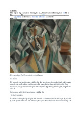 Khái Niệm và Đặc Điểm của Chủ Nghĩa Lập Thể trong Nghệ Thuật | Môn Lịch sử mỹ thuật - Đại học Mỹ thuật Công nghiệp