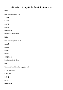 Giải Toán 11 Bài tập cuối chương VI | Cánh diều