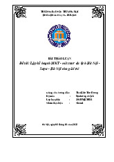 Lập kế hoạch MKT - mix tour du lịch Hà Nội - Sapa - Hà Nội cho giới trẻ | Bài thảo luận marketing du lịch