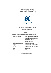 BÁO CÁO CHUYÊN ĐỀ HỌC PHẦN CƠ SỞ LẬP TRÌNH WEB | Trường đại học Điện Lực