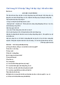 Giải VBT môn Tiếng việt 2 - Bài Ôn tập tiết 9, 10 | Kết nối tri thức
