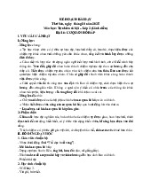 Kế hoạch bài dạy Bài 16: Cơ quan hô hấp môn Tự nhiên xã hội Lớp 2 (Cánh diều)