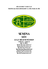 Hội thảo về Hồ sơ thành lập Công ty môn Luật doanh nghiệp | Trường Đại học Kinh Doanh và Công Nghệ Hà Nội