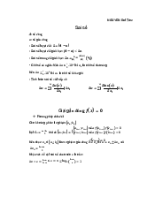 Tổng hợp công thức Phương pháp tính | Đại học Bách Khoa Hà Nội