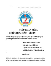 Từ quy luật phủ định của phủ định rút ra ý nghĩa phương pháp luận gắn với ngành học của các em | Bài tập lớn môn triết học mác - lênin