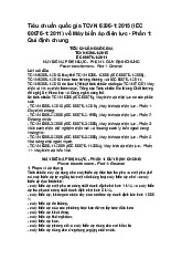 Tiêu chuẩn quốc gia TCVN 6306-1:2015 (IEC 60076-1:2011) về Máy biến áp điện lực - Phần 1: Qui định chung