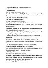 Đọc hiểu Nắng đã hanh rồi | Ngữ văn 10