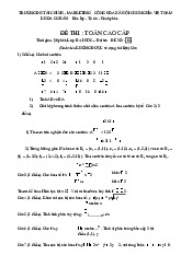 Đề thi toán cao cấp | Trường Đại học Kinh tế Thành phố Hồ Chí Minh