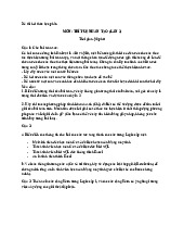 Đề thi kết thúc học phần môn trí tuệ nhân tạo | Trường Đại học Bách Khoa Hà Nội.