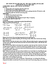 Đề Cương Ôn Tập Giữa HK1 Toán 9 THCS Đoàn Thị Điểm 2025-2026