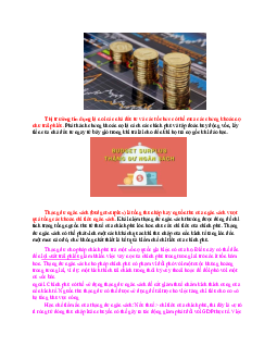 Tác động của ngân sách đến thị trường tín dụng