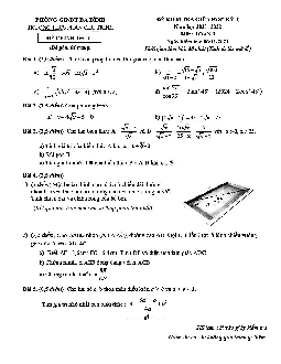 Đề thi giữa học kỳ 1 Toán 9 năm 2021 – 2022 trường THCS Phan Chu Trinh – Hà Nội