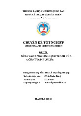 Nâng cao năng lực cạnh tranh của công ty CP hợp lực | Chuyên đề tốt nghiệp môn kinh tế phát triển