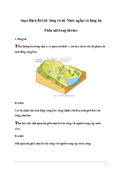 Giải Địa lí 6 Bài 20: Sông và hồ. Nước ngầm và băng hà | Kết nối tri thức