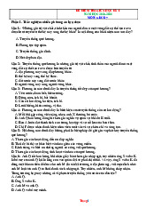 Đề Kiểm Tra Giữa Học Kỳ 1 GDCD 7 Năm 2025-2026 Có Đáp Án Ma Trận Đặc Tả