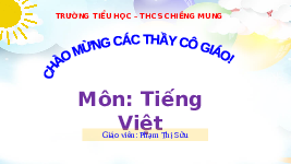Giáo án điện tử Tiếng Việt 3 Tập 1 Bài 7 Kết nối tri thức: Mùa hè lấp lánh - Đọc