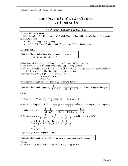Phân dạng bài tập về phương pháp quy nạp toán học và dãy số