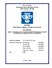 Bài tập lớn: Bản đồ địa chính và đăng kí đất đai - Quản lý đô thị | Trường Đại học Kiến trúc Hà Nội