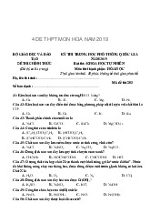 TOP 4 đề thi THPT năm 2019 | môn Hóa Học | trường Đại học Huế