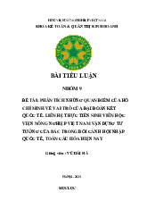 Tiểu luận môn Tư tưởng Hồ chí minh - trường Học viện nông nghiệp Việt Nam.